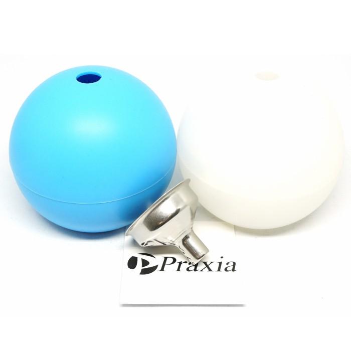 ギフト 製氷皿 シリコン 丸型 丸氷 取り出しやすい アイス ボール アイストレー 直径6cm ブルー他 漏斗 付属 Praxia Discoversvg Com