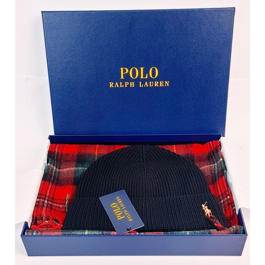 POLO RALPH LAUREN ポロ ラルフローレン マフラー＆ニット帽 ギフト 