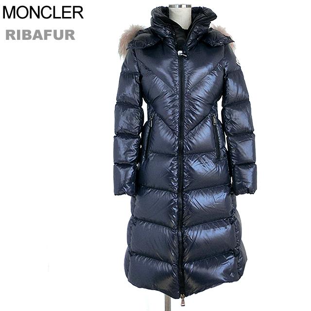 MONCLER モンクレール ダウン ファー付き ブラック レディース サイズ0