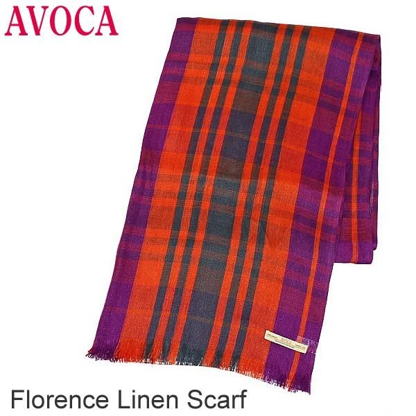新品　AVOCA アヴォカ　麻　リネン　100% スカーフ　大判ストール 新品 AVOCA アヴォカ 麻 リネン 100% スカーフ 大判ストール