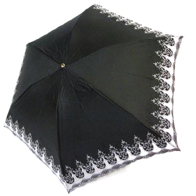 日傘 人気 折りたたみ 傘 晴雨兼用 軽量 UVカット エレガント 花 黒　雨傘 日傘 人気 折りたたみ 傘 晴雨兼用 軽量 UVカット エレガント 花