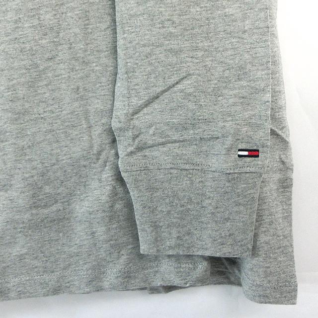 トミージーンズ TOMMY JEANS ロンT 長袖 Tシャツ スウェット メンズ 薄手 裏起毛 78J7808 050 グレー｜pre-ma｜03