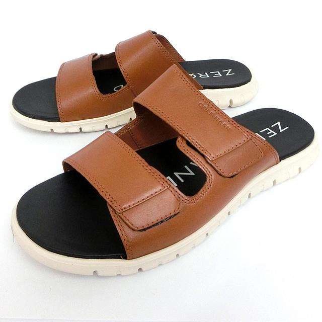 Cole Haan コールハーン メンズ 靴 ゼログランド スライド サンダル マルチストラップ C British Tan レザー