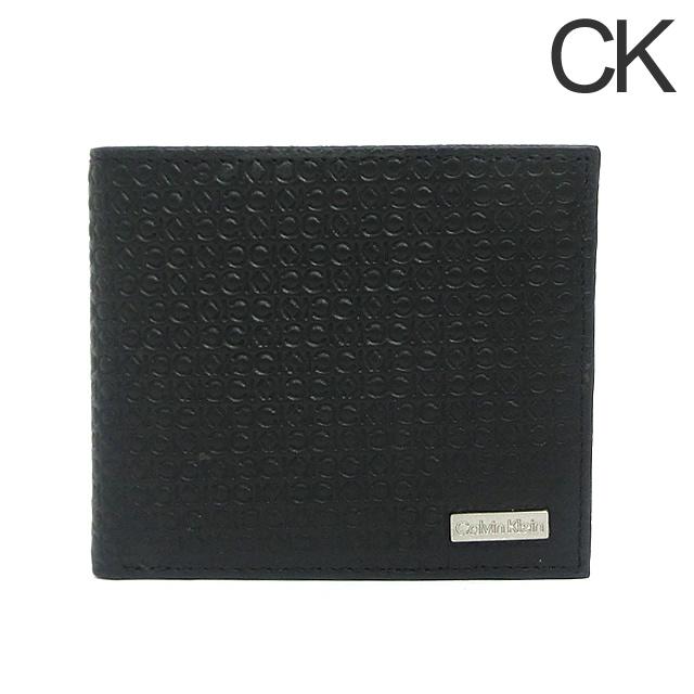 カルバンクライン 財布 二つ折り ショート レザー 31CK130007 ブラック  小銭入れ付 Calvin Klein 219942-A | Calvin Klein