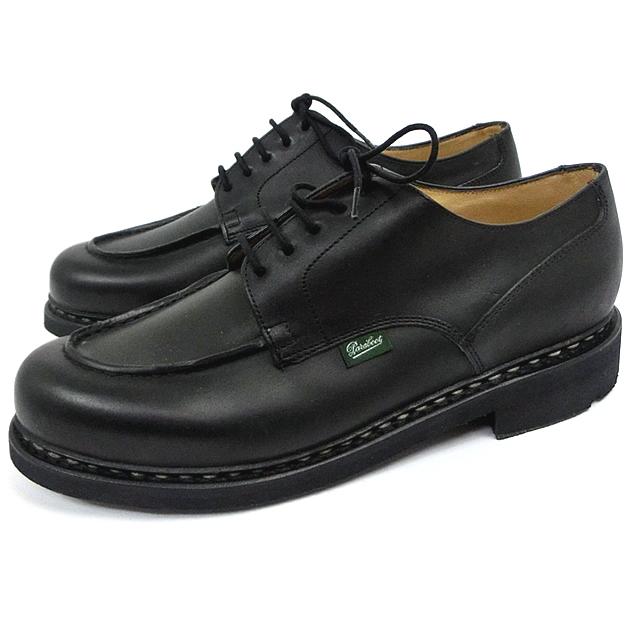 【全プラットフォーム最安値】PARABOOT CHAMBORD パラブーツ シャンボード 710709 ブラック TIROLEAN SHOES チロリアンシューズ メンズ 紳士靴 取寄せ 留め金調節