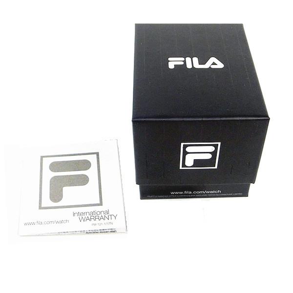 FILA フィラ  腕時計 クロノグラフ 36mm ユニセックス ブラック/イエローインデックス 38-009-003 160857 SSP｜pre-ma｜05