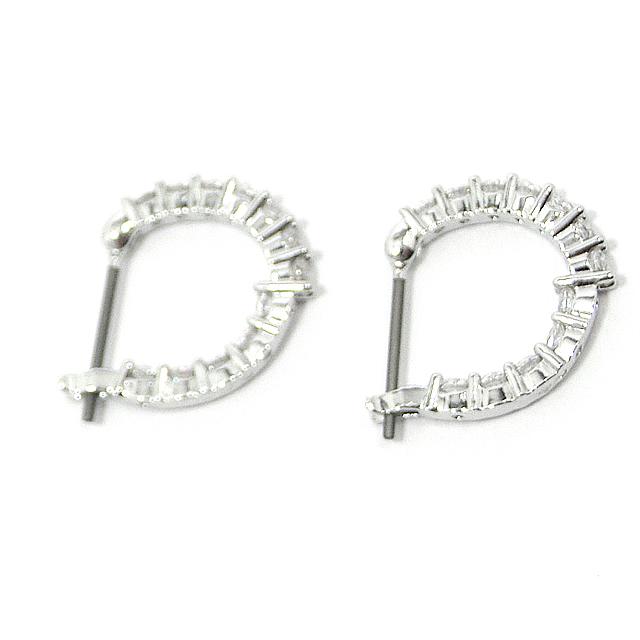 Swarovski PE MINI HOOP CRY/RHS ピアス Swarovski PE MINI HOOP CRY/RHS ピアス