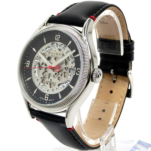 フルボ デザイン 腕時計 自動巻 F8204SBKBK メンズ レザー Furbo Design CAMOUFLAGE JAPAN MOVEMENT MIYOTA メーカー保証付 997168｜pre-ma｜02