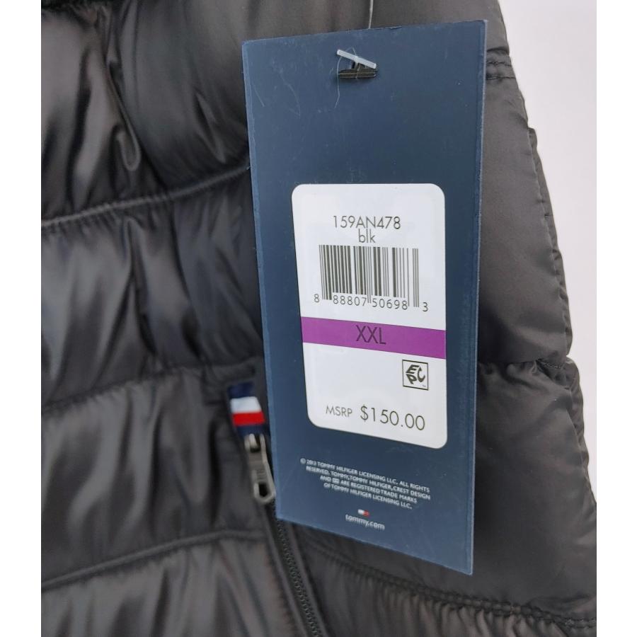 トミーヒルフィガー 中綿 ベスト 159AN478 ブラック Ｍサイズ TOMMY HILFIGER（トミー・ヒルフィガー） 中綿 ベスト ダウン メンズ