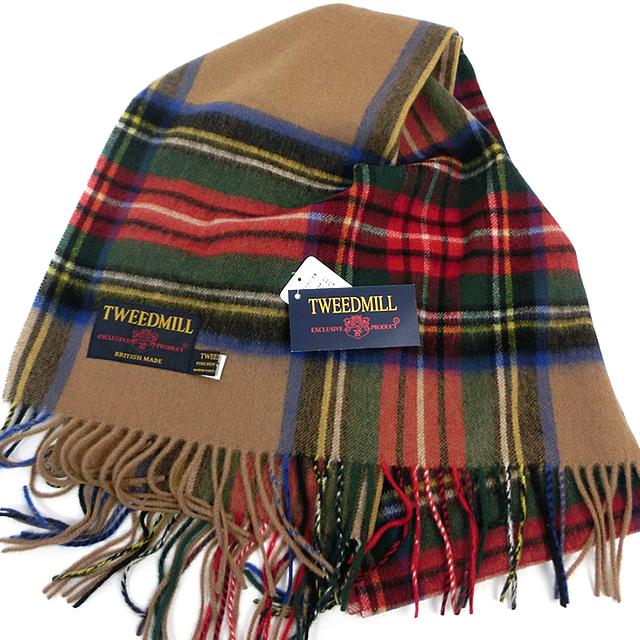 TWEED MILL TWEEDMILL ツイードミル 大判 ストール マフラー