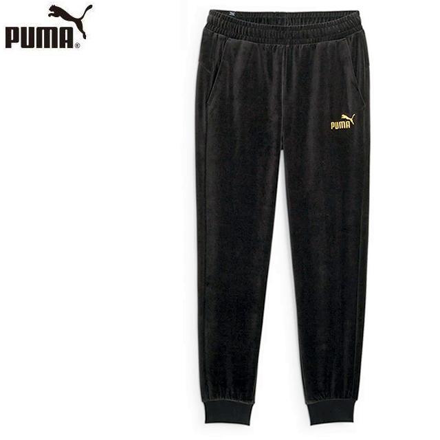 PUMA（プーマ） スウェット パンツ ベロア 起毛 MINIMAL GOLD FL