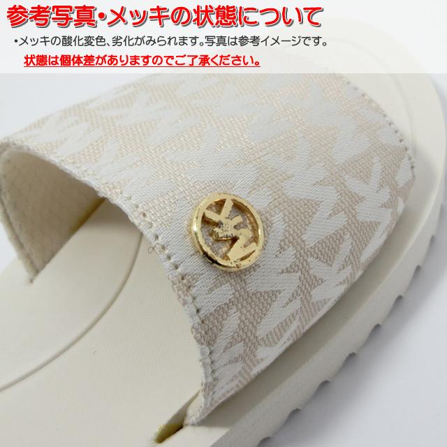 【アウトレット】マイケルコース レディース スライド サンダル 軽量 MICHAEL KORS  MK100649 OATMEAL クリーム STELO SLIDERS 春夏 | MICHAEL KORS | 04