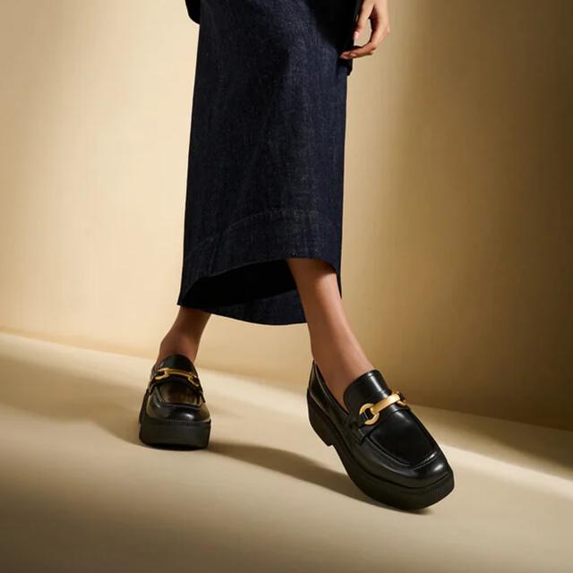 FitFlop（フィットフロップ） レディース ローファー 厚底 レザー 