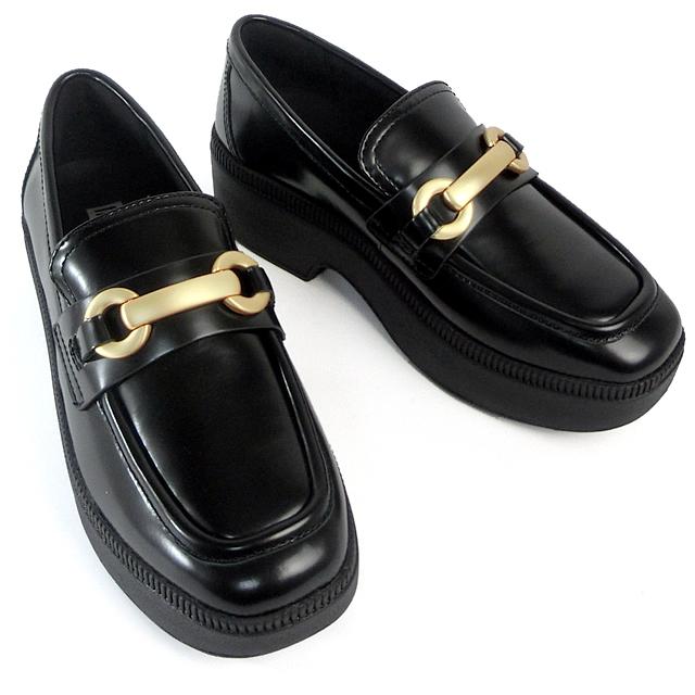 FitFlop（フィットフロップ） レディース ローファー 厚底 レザー 