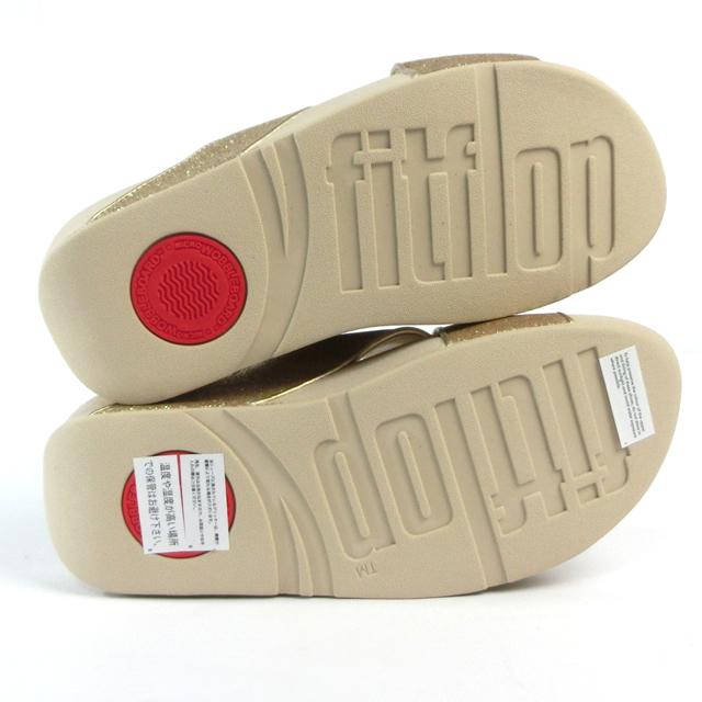 フィットフロップ  サンダル レディース FITFLOP  LULU グリッターダスト クロス スライド IK6-675 PLATINOの画像