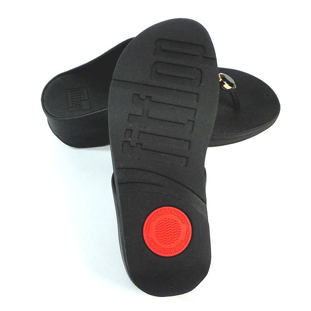 フィットフロップ  サンダル レディース FITFLOP  FINO MULTI-STONE  IU9-090 BLACK ブラックの画像