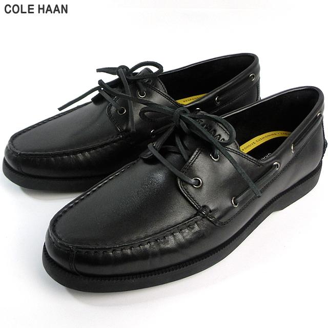 デッドストック　コールハーン　ドレスシューズ　ビブラム　ブラック　2143 COLE HAAN（コールハーン） メンズ デッキシューズ グランドプラス