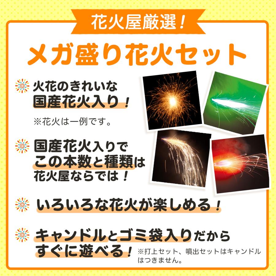 花火セット 手持ち花火 送料無料 メガ盛りボリュームMAX バラエティ