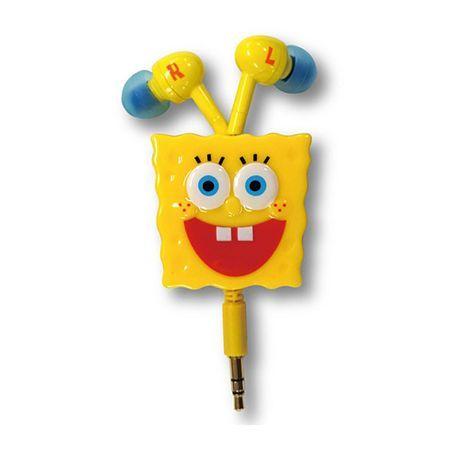 スポンジ・ボブ ダイカット リール式イヤホン SB-36A / フェイス
