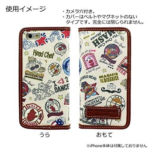 Mr.ポテトヘッド iPhone 6s / 6 対応 フリップケース MPH-13A / 総柄｜pre-q｜02