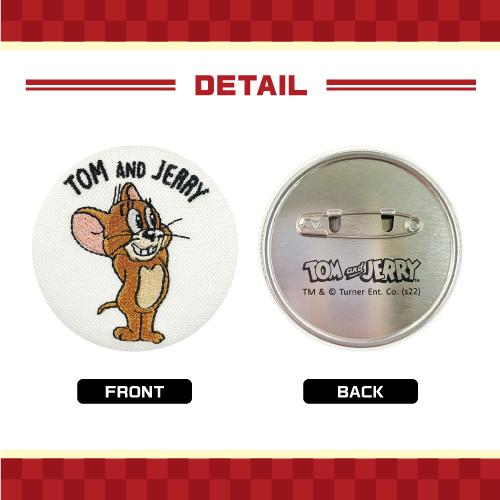 T'S FACTORY トムとジェリー トレーディング刺繍缶バッジ TJ-5542539