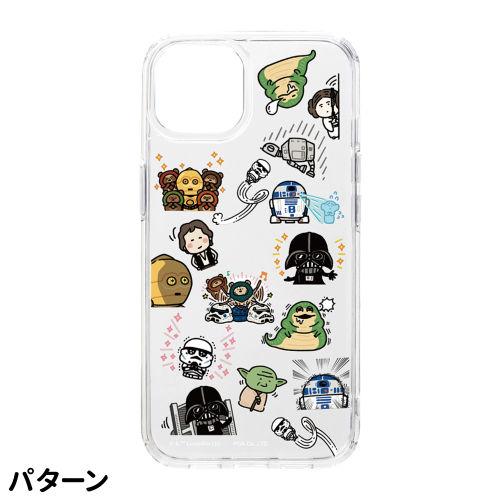 カナヘイ画 iPhone14/13用 ハイブリッドケース / パターン スター・ウォーズ STARWARS クリア 背面透明系 耐衝撃ケース｜pre-q｜02