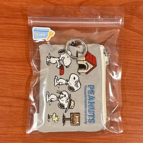 SNOOPY ピーナッツ PEANUTS マリモクラフト ポリフレーム レア マリモクラフト 送料無料 ピーナッツ/スヌーピー ALL刺繍パスポーチ