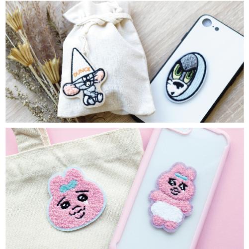 T'S FACTORY モコモコ刺繍ステッカー CH-554160 /サンリオ