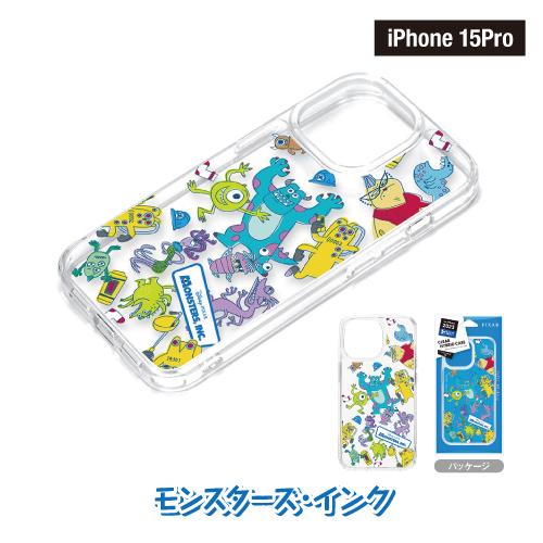 Disney iPhone15 iPhone15Pro用 クリアハイブリッドケース PG-D23A-BPT08-31 /蒸気船ウィリー ミッキー＆フレンズ アリス アリエル くまのプーさん｜pre-q｜17