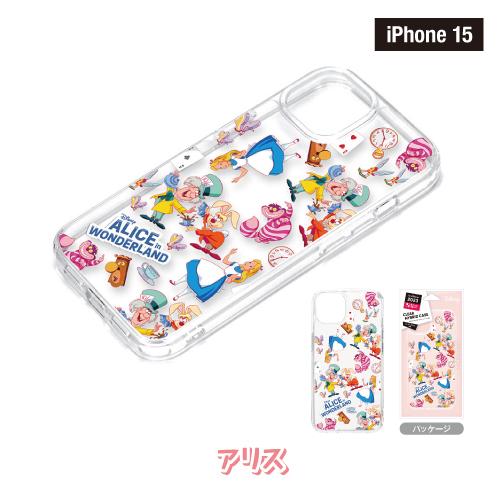 Disney iPhone15 iPhone15Pro用 クリアハイブリッドケース PG-D23A-BPT08-31 /蒸気船ウィリー ミッキー＆フレンズ アリス アリエル くまのプーさん｜pre-q｜04