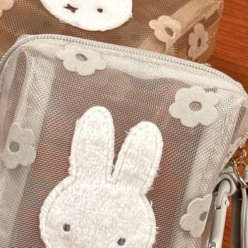 マリモクラフト MIFFY/ミッフィー メッシュミニポーチ／チェリー 