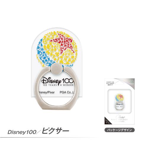 Disney100 ウォルト・ディズニー・カンパニー創立100周年 記念デザイン クリアリングホルダー /スマホリング 指リング｜pre-q｜03