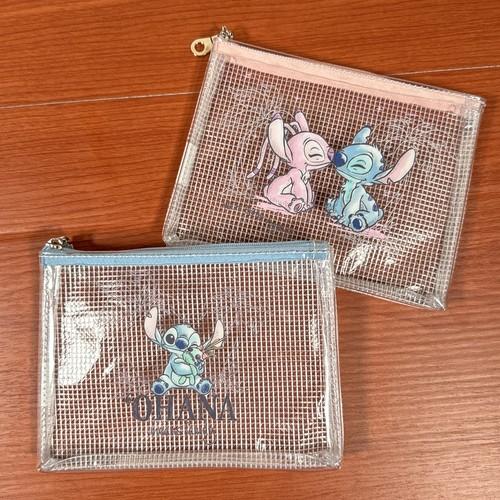 クロスステッチ 完成品 ファスナーポーチ サモイロフ オーダー62 マリモクラフト Disney/ディズニー PVCクリアポーチ 水彩スケッチ