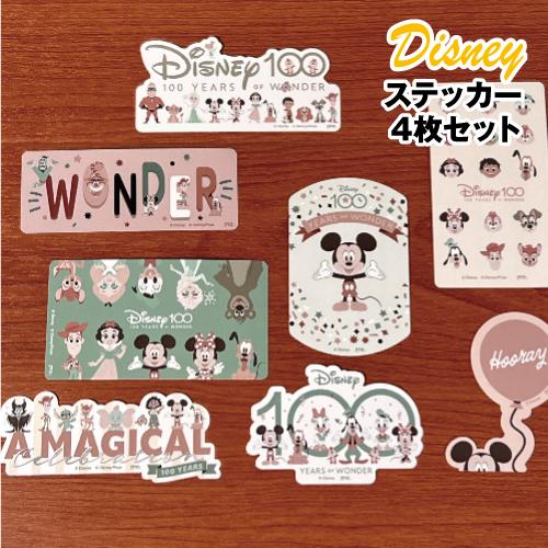 マリモクラフト ディズニー ステッカー4枚セット／Disney100 Cute