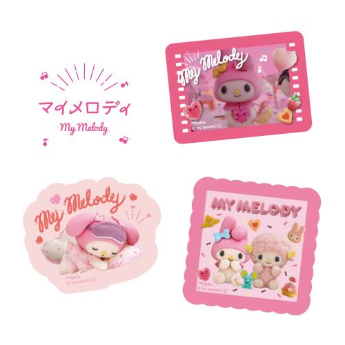 T'S FACTORY サンリオ／MY MELODY ＆ KUROMI クリアステッカーセット