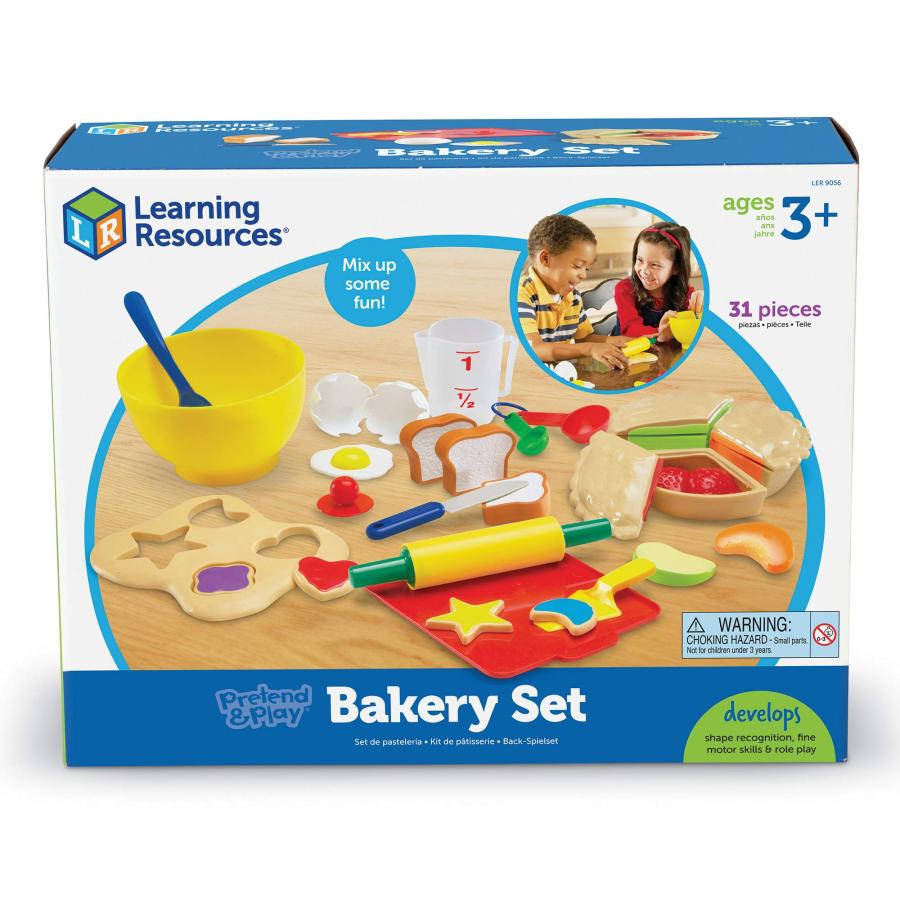 【日本未発売】 Learning Resources Pretend ＆ Play Bakery Set - 31 Pieces， Ages 3+ Pretend Play Toys for Toddlers， Bakery Toys， Preschool Learning Toys， Kitchen Play