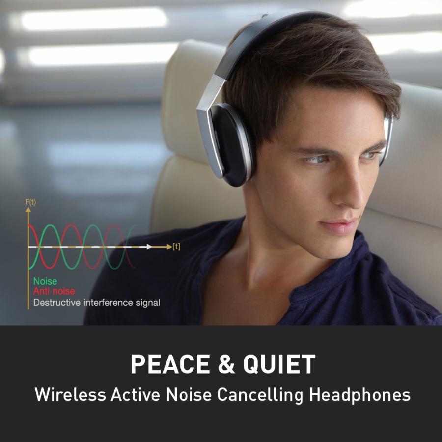 高価値セリー Phiaton Chord MS 530 M-Series Wireless ＆ Active Noise Cancelling Headphones with Microphone