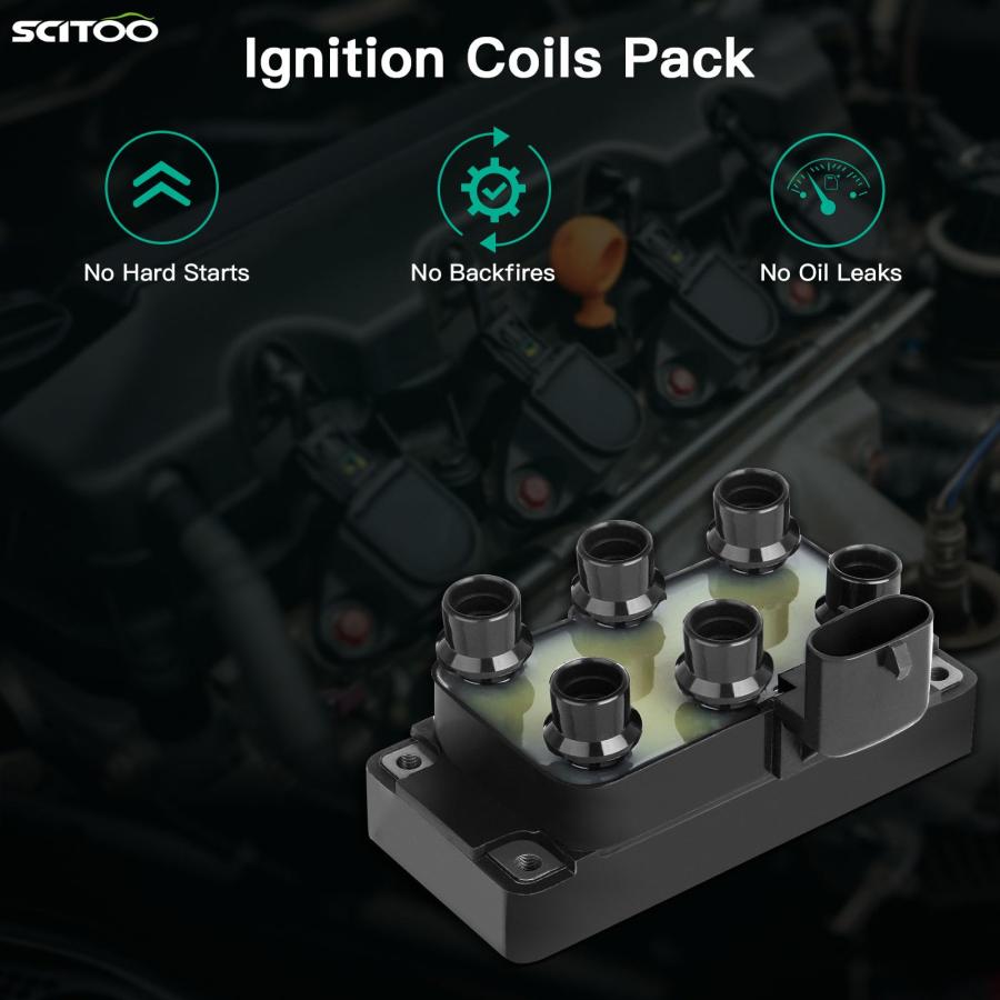 海外規格 SCITOO 100% New Ignition Coil Compatible for Ford/for Mazda MPV/for Mercury/for Jaguar XJ12 1989-2000 Automobiles Fit for OE FD488 C901