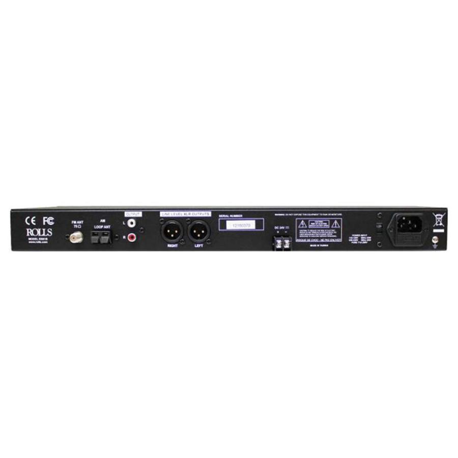 売れ筋日本 ROLLS Quartz PLL Synthesized AM/FM Tuner， Black， 19” x 1.75” x 7” (RS81B)