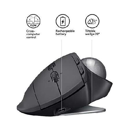 割引カーニバル Logitech MX Ergo mice RF Wireless+Bluetooth Trackball 440 DPI Right-hand