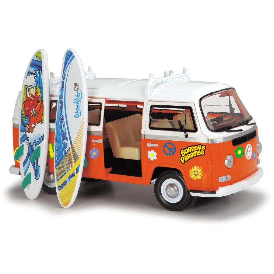 オンライン最安価格 DICKIE TOYS 203776001 Retro VW Surfer Camper Van with Friction Drive 32 Centimetre Scale 1:14