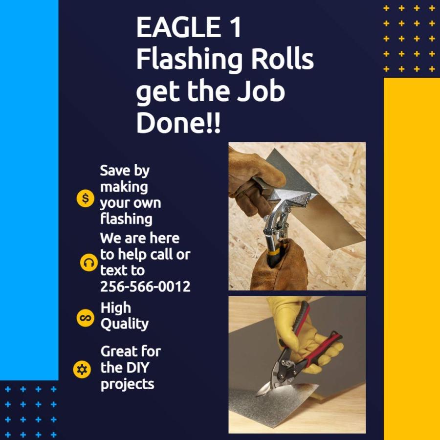 大評判 EAGLE 1: 26 Gauge General Use or Roofing Flashing Rolls - DIY or Contractors Brown， 2 in x 10 FT