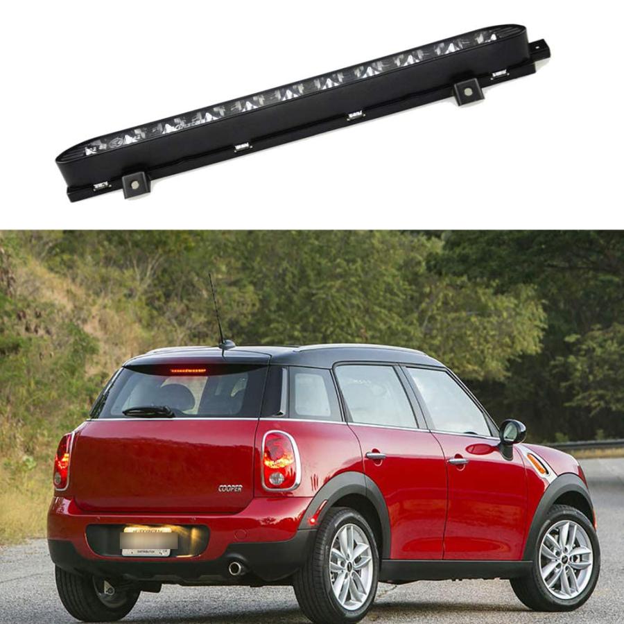 NSLUMO Led Third Brake Light Flasher for Cooper Rear Tail Center Lamp 10pcs Leds 12V Chrome Lens