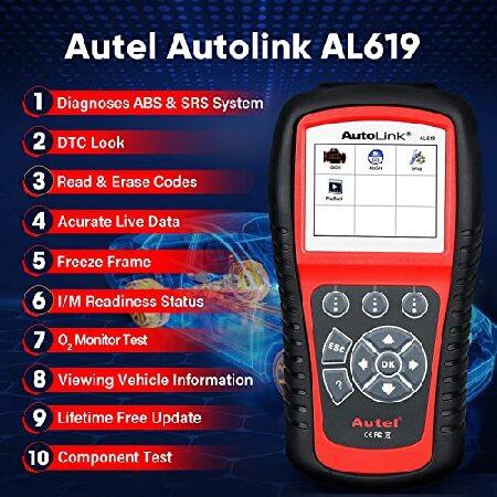 Autel AutoLink AL619 2023年 車 ABS SRS ＆ CAN OBD2 診断スキャン