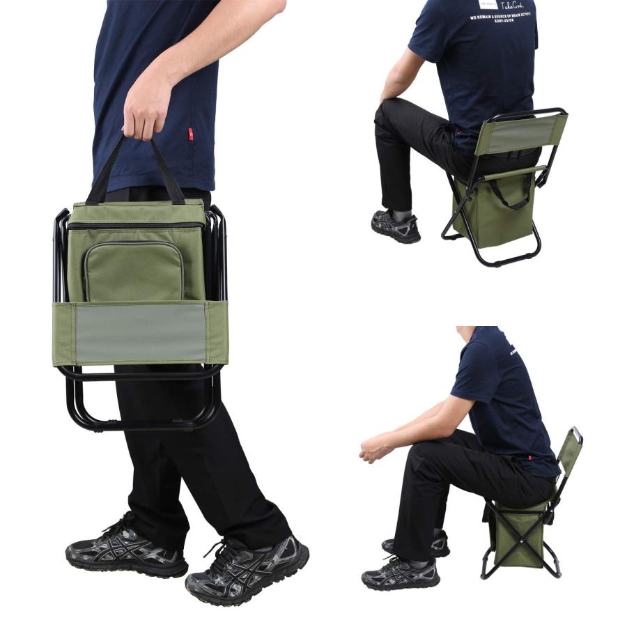 LEADALLWAY Fishing Chair with Cooler Bag Foldable Compact Fishing  Stool,Green : b07s1mkpsn : pre.store - 通販 - Yahoo!ショッピング