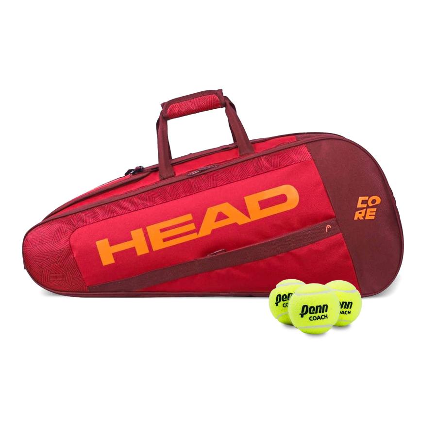 HEAD Core 6R Combi Tennis Racquet Bag 6 Racket Tennis Equipment
