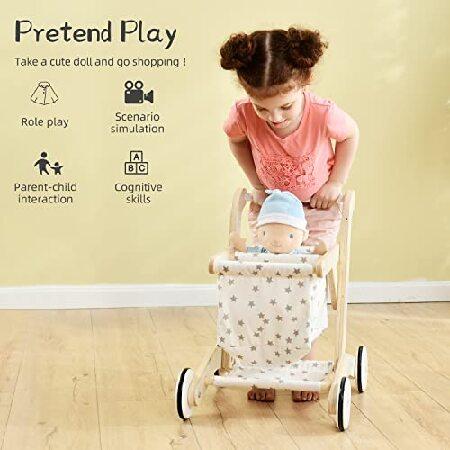 labebe 手押し車 赤ちゃん、幼児プッシュおもちゃ、1歳の女の子と男の子のためのカート、子供の立って学習ウォーカー、乳母車 