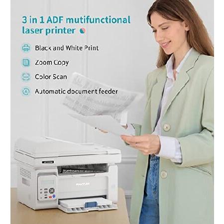 Pantum　M6552NW　All　Printer　Printer,　Laser　and　Black　with　Feeder,　Multifunction　Scanner　in　Laser　White　One　White　Auto　Document　Wireless　Copier
