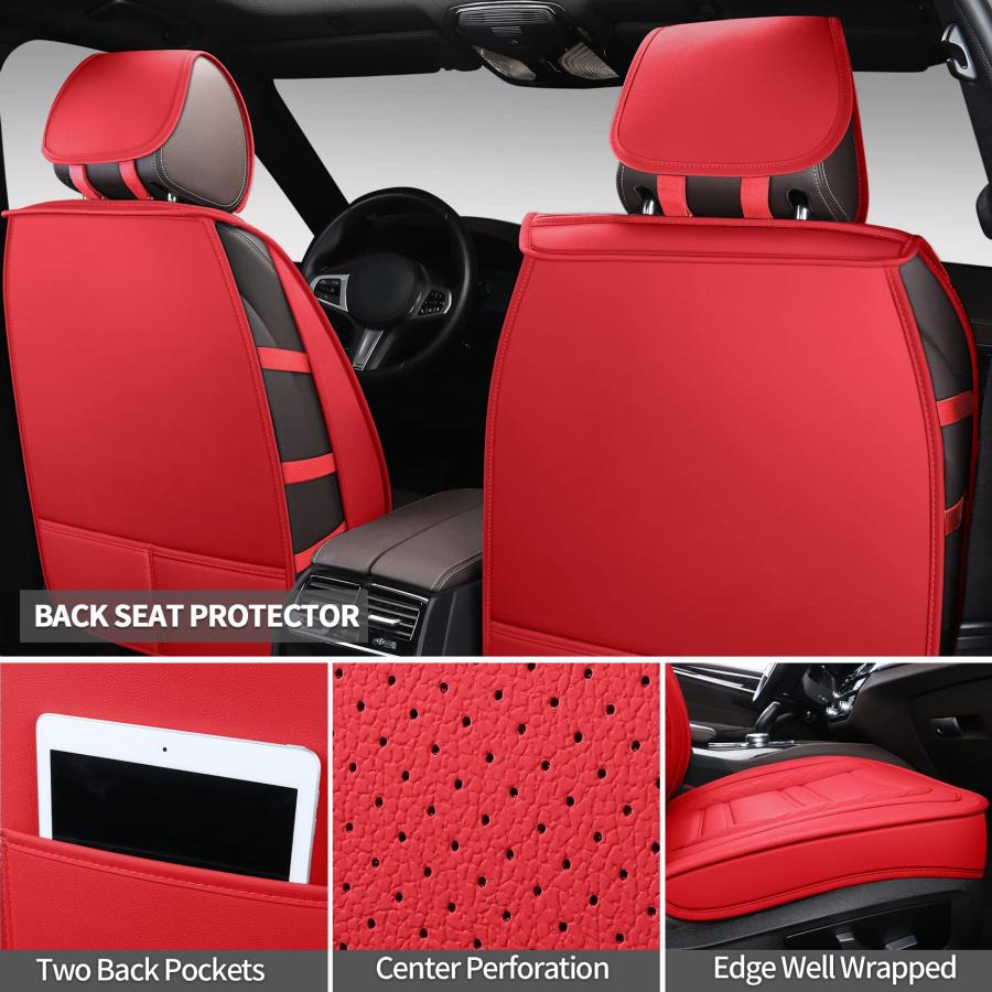 店舗の商品販売 SPEED TREND Car Seat Covers - Premium PU Leather for Ultimate Comfort ＆ Protection， Easy Installation and Universal Fit for Most Cars SUVs Trucks ST