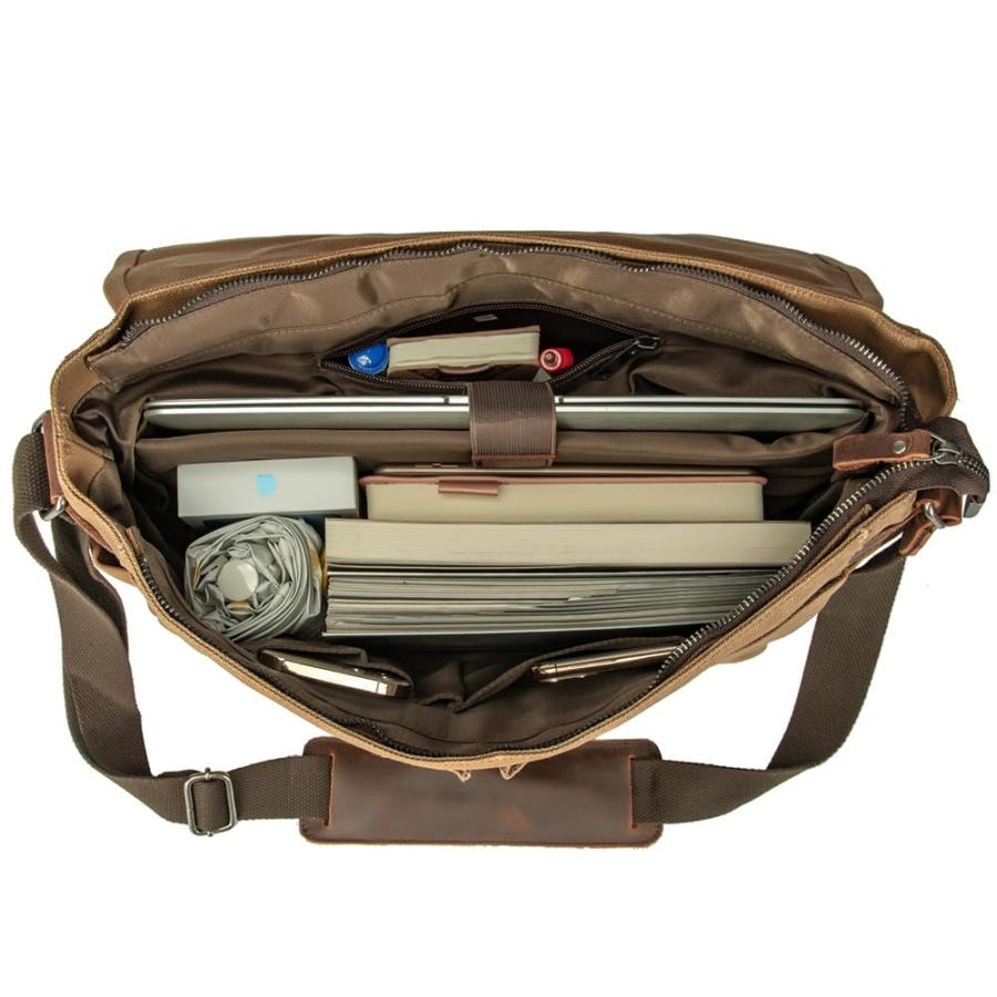 限定版 peacechaos Messenger Bag for Men， Briefcases Lightweight Men´s Laptop Bag 15.6 inch Water Resistant Crossbody School Satchel Bags for Boys Computer Wo